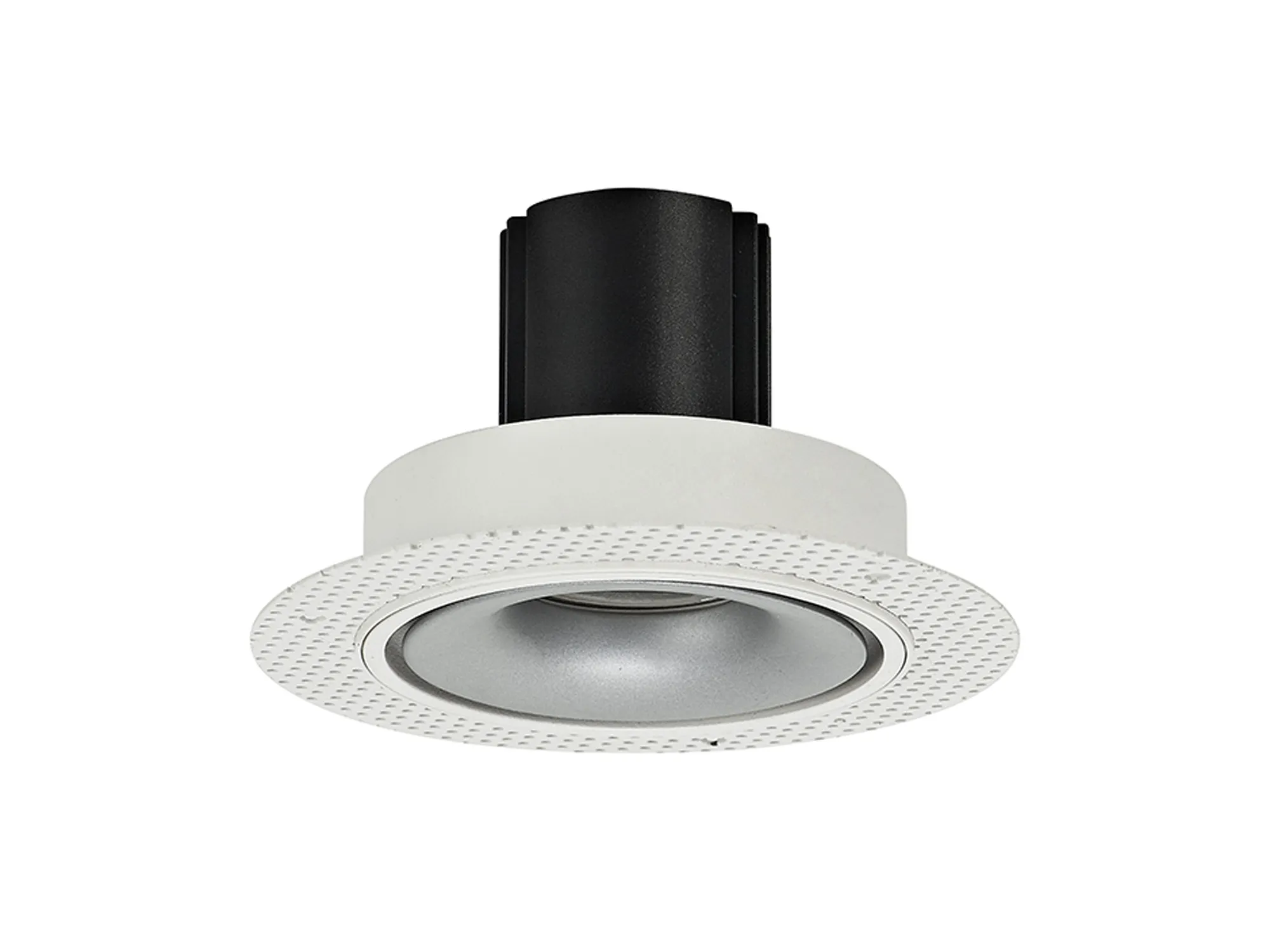 Bolor T 9 Tridonic Powered 9W 2700K 770lm 36° CRI>90 LED Engine White/Silver Trimless Fixed Recessed Spotlight, IP20 DM202085  Dlux Bolor T 9